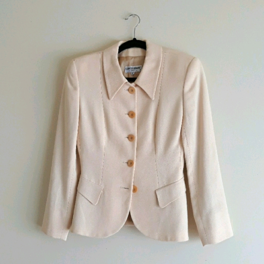 Giorgio Armani Le Collezioni Button Blazer